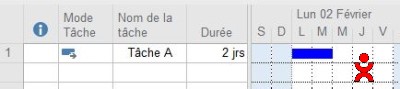 Mode automatique de tâche MS Project